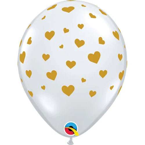 11 inch RANDOM HEARTS-A-ROUND - DIAMOND CLEAR