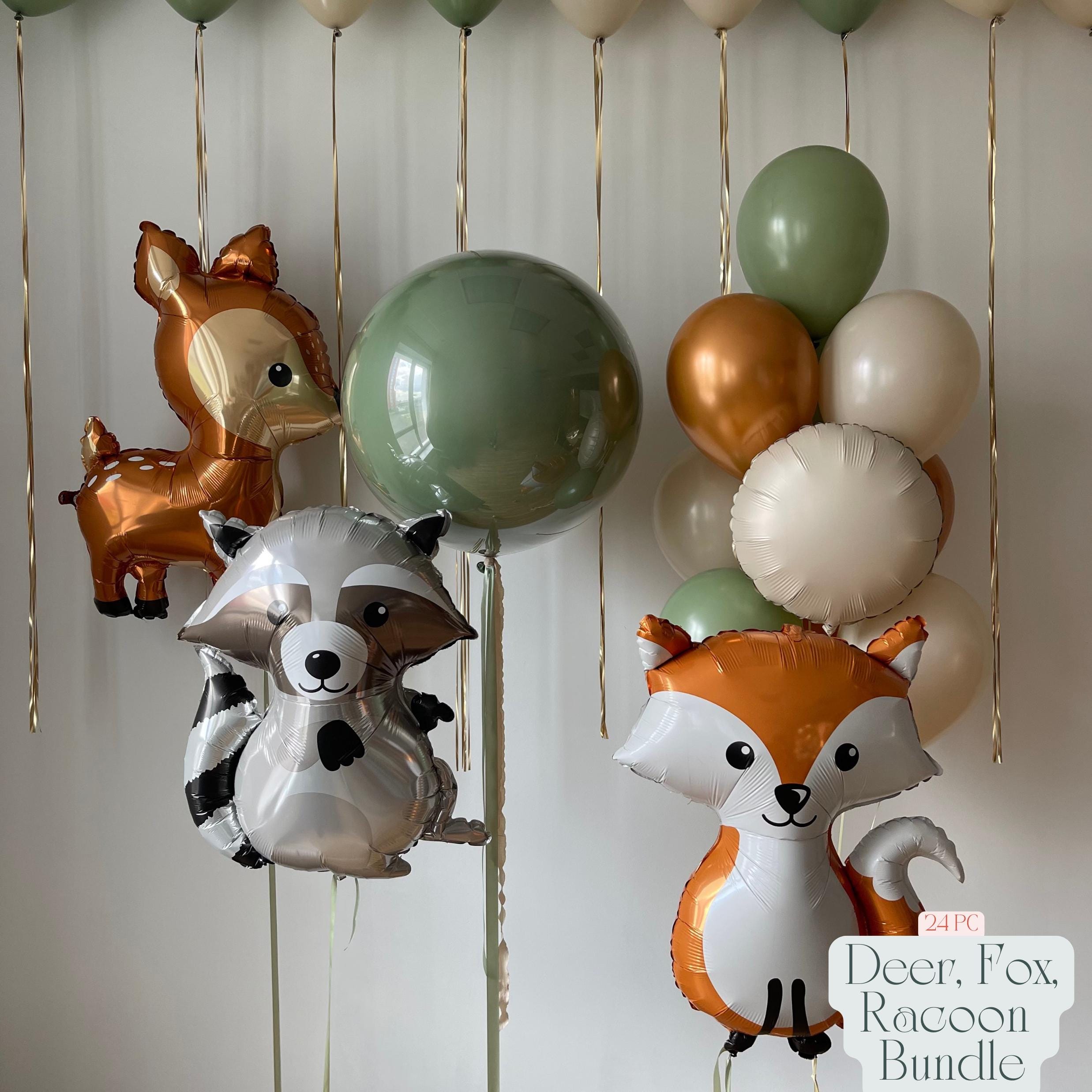 Woodland Animal Balloon Bouquet: Forest Theme Party Decor