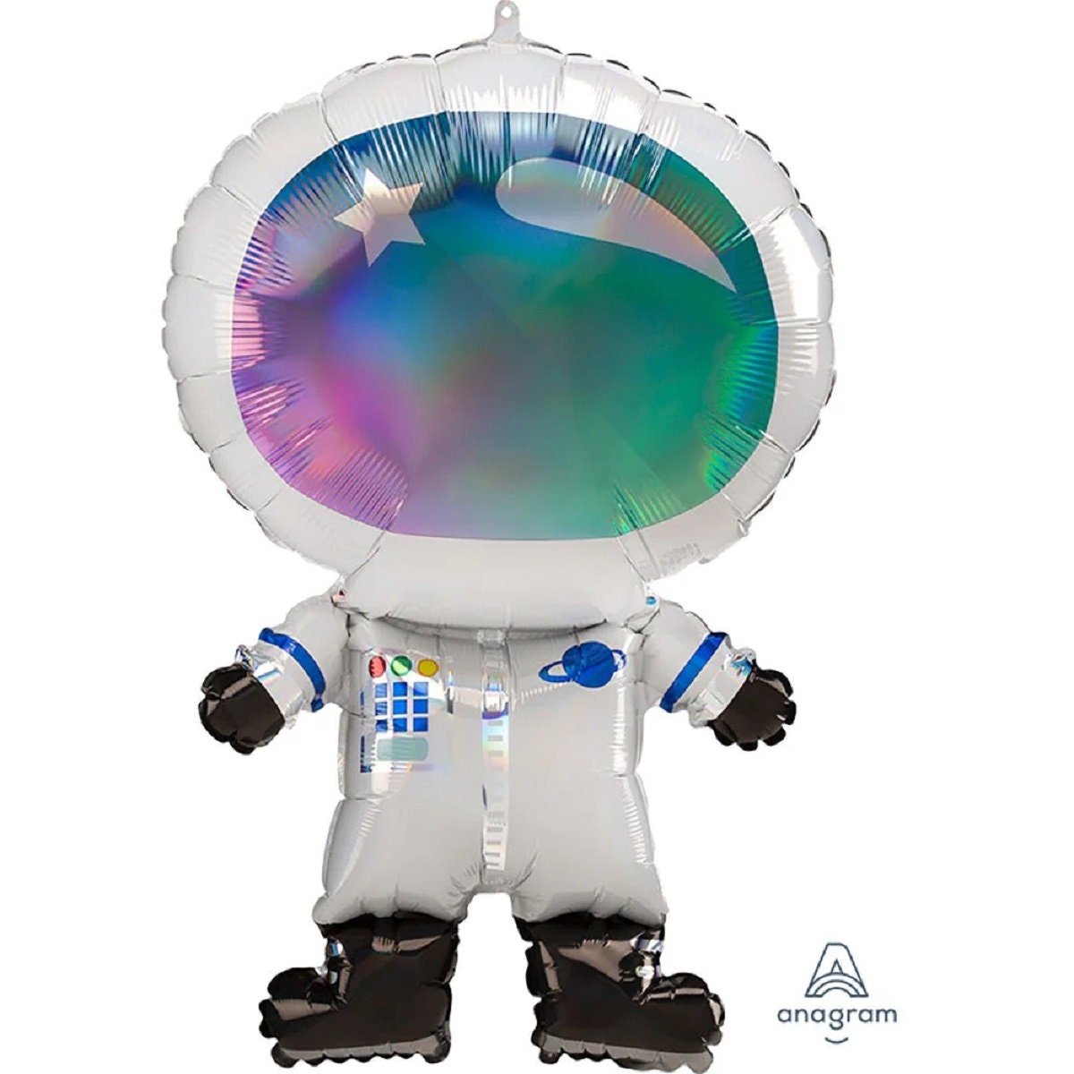 Iridescent Alien Spaceship Balloon: Outer Space Party Decor