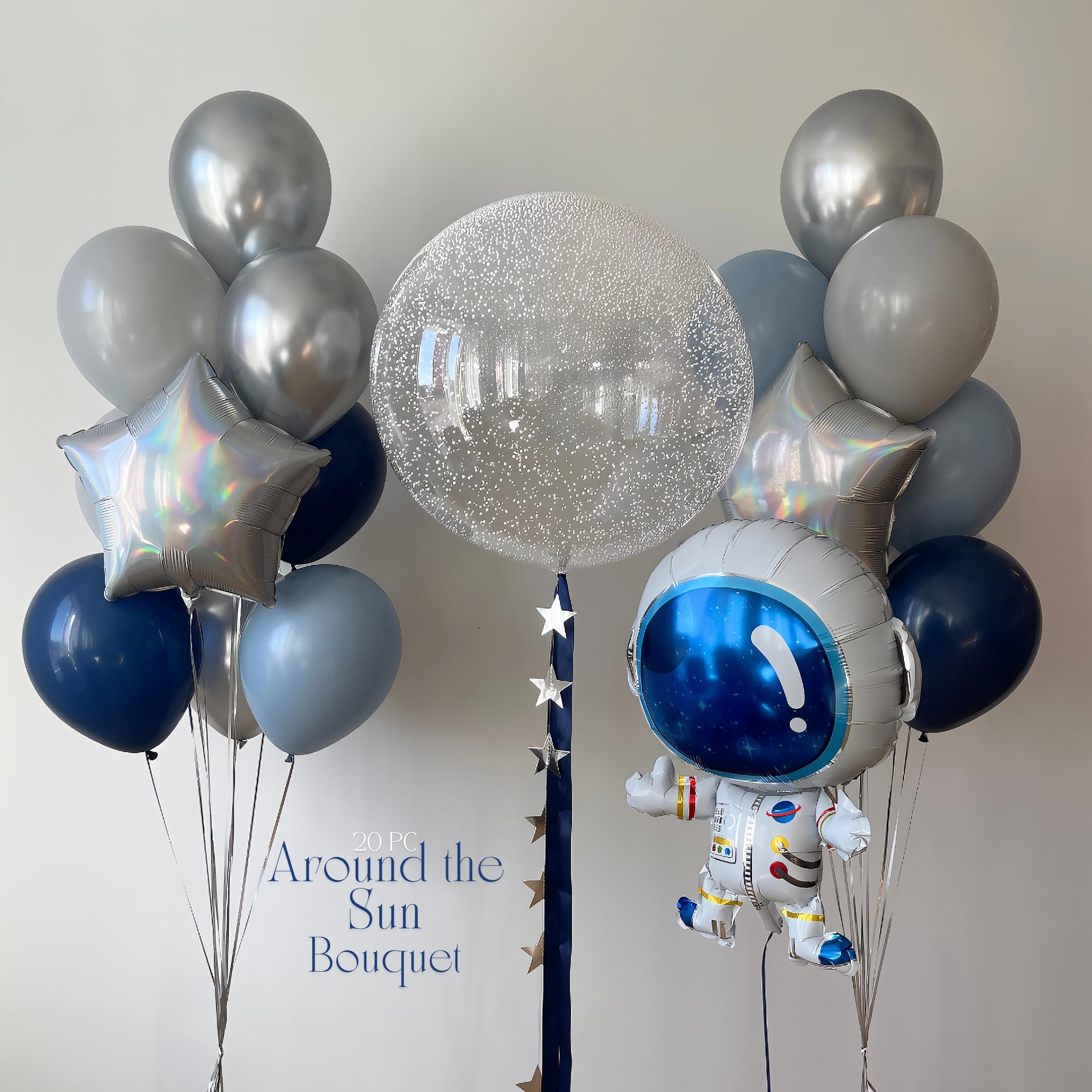 Trip Around the Sun Balloons | Astronaut Birthday Decor | Space Birthday | Outer Space | Blast Off | To the Moon | Galaxy Starry Night