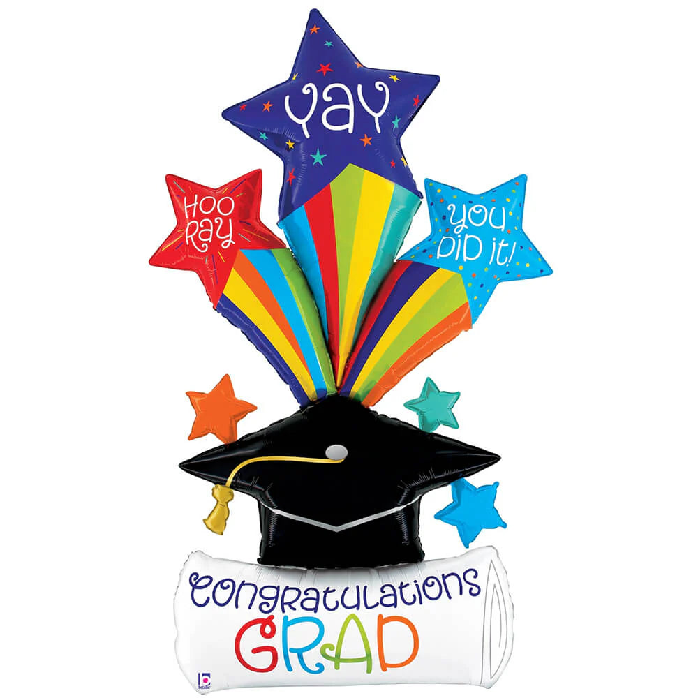 67 inch SPECIAL DELIVERY GRAD BURSTING STARS