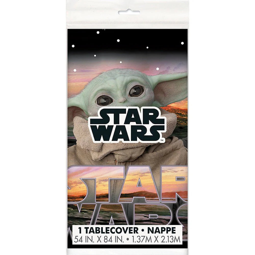 MANDALORIAN - THE CHILD RECTANGULAR PLASTIC TABLE COVER 54 inch X 84 inch
