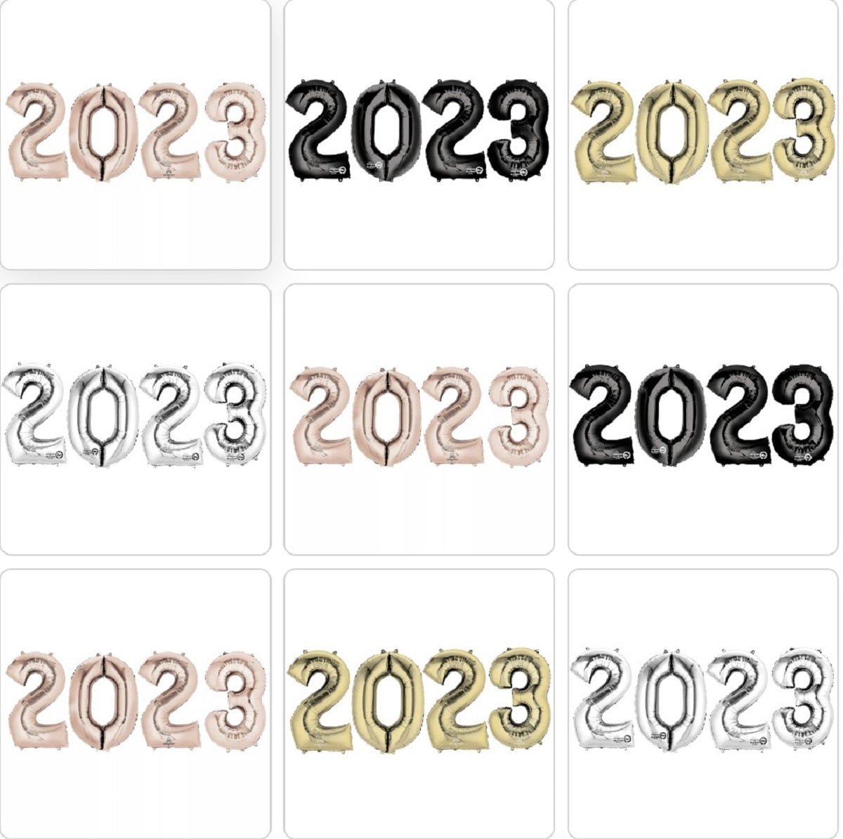 2023 Graduation Giant Number Foil Balloons | Graduation 2023 Number Balloons | Graduation Balloons | 2023 Number Bunch | Graduation Party