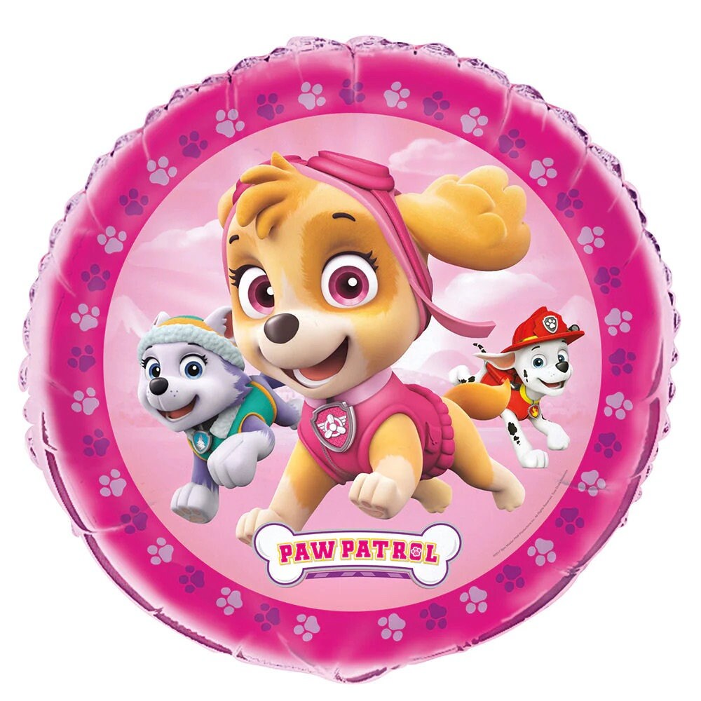 Paw Patrol Balloons | Paw Patrol Skye Helium Balloon Bouquet | Skye Birthday Balloons | Skye Paw Patrol Birthday Balloons