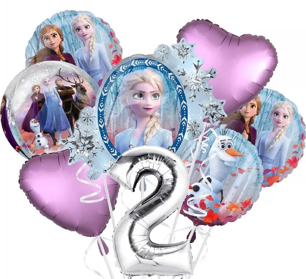 Frozen 2 Deluxe Balloon Bouquet with number | Frozen balloon bouquet | Frozen balloon garland | frozen balloon kit | Disney Frozen Birthday