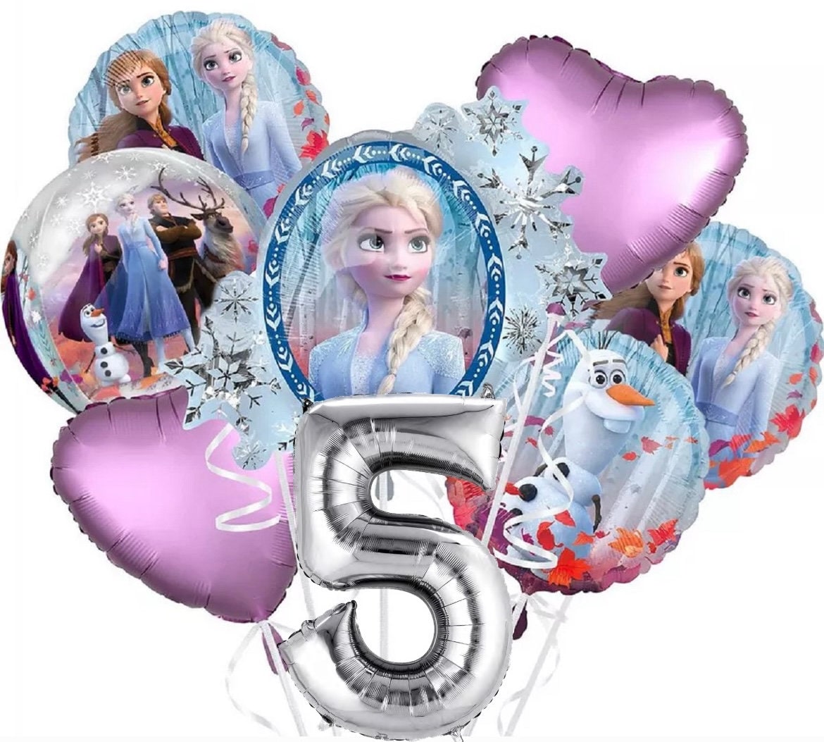 Frozen 2 Deluxe Balloon Bouquet with number | Frozen balloon bouquet | Frozen balloon garland | frozen balloon kit | Disney Frozen Birthday