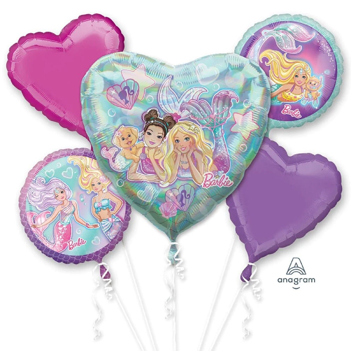 Barbie Mermaid Banner | Barbie Mermaid Balloons | Mermaid Barbie | Barbie Decorations | Barbie Party supplies | 3rd | 4th | 5th birthday