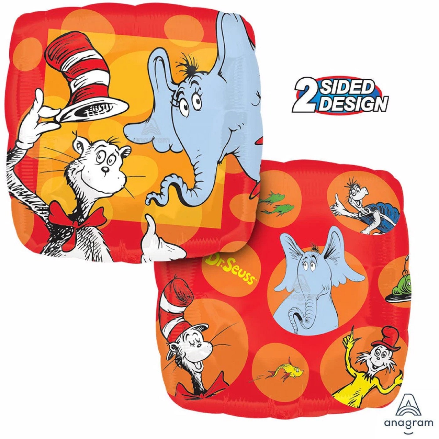 Dr Seuss Balloon | Dr Seuss Balloon Bouquet | Cat in the Hat Balloons | Dr Seuss birthday party | Dr Seuss decorations | Dr Seuss Helium