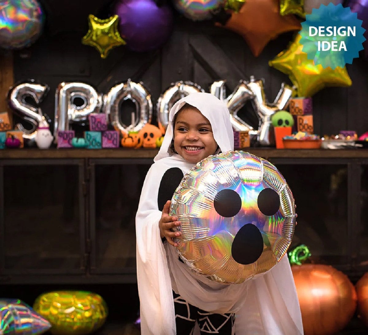 HALLOWEEN witch hat Balloon | Halloween Balloons | Halloween party supplies and decor | Witch hat Balloon | Black Happy Spider | Halloween