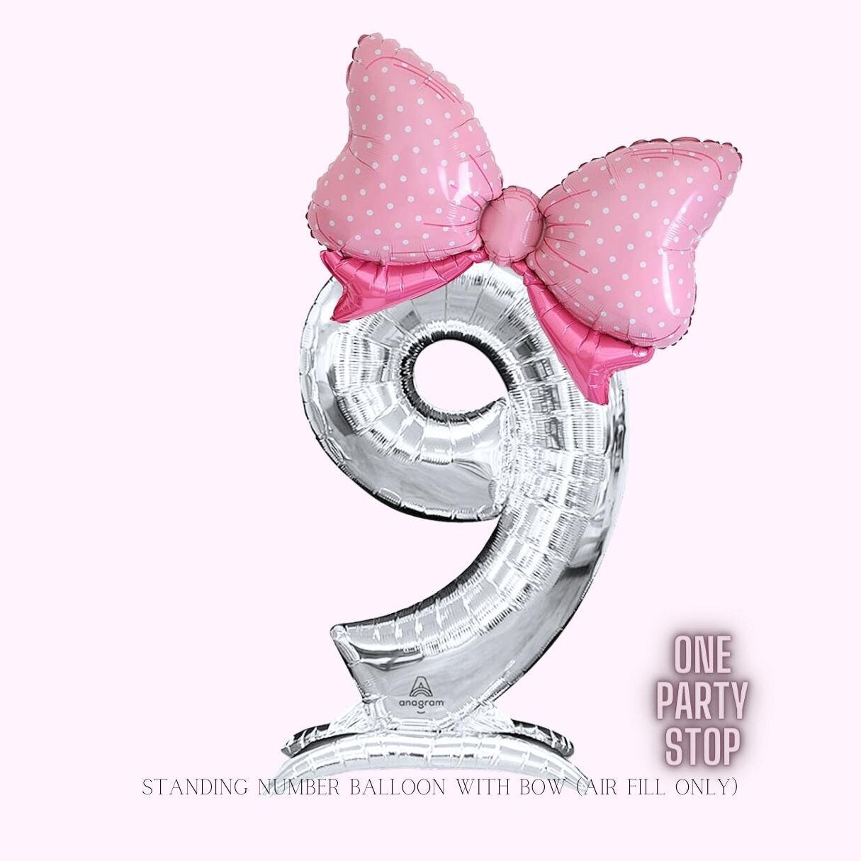 First Birthday | Balloon Tower with Pink Bow Balloon | Birthday Minnie Balloons | Barbie Birthday | Girls Pink Birthday | 3rd