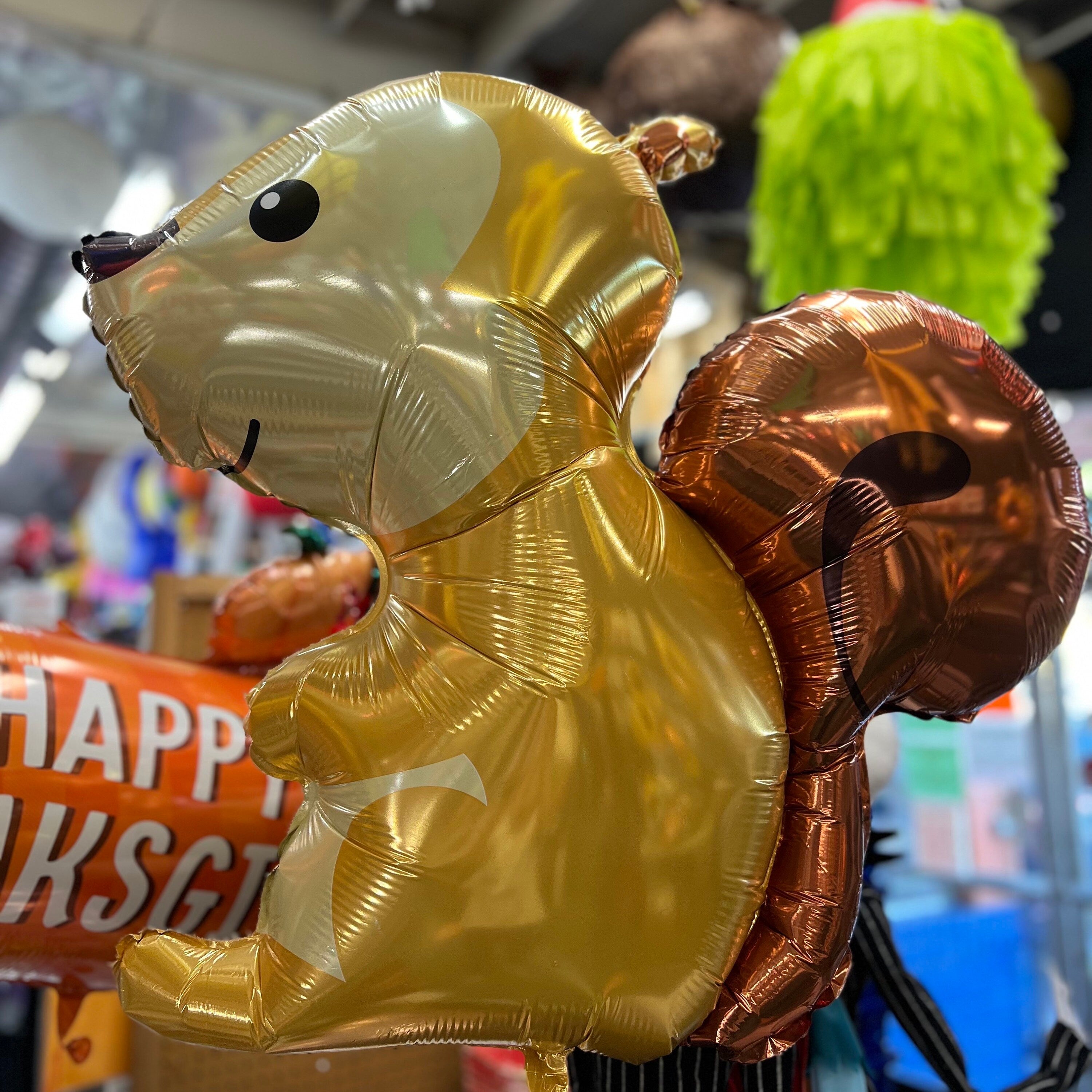 Woodland Squirrel Balloon, 36" | Woodland animal balloon | Forest Animals | Woodland themed baby shower | owl | hedgehog | deer | bunny