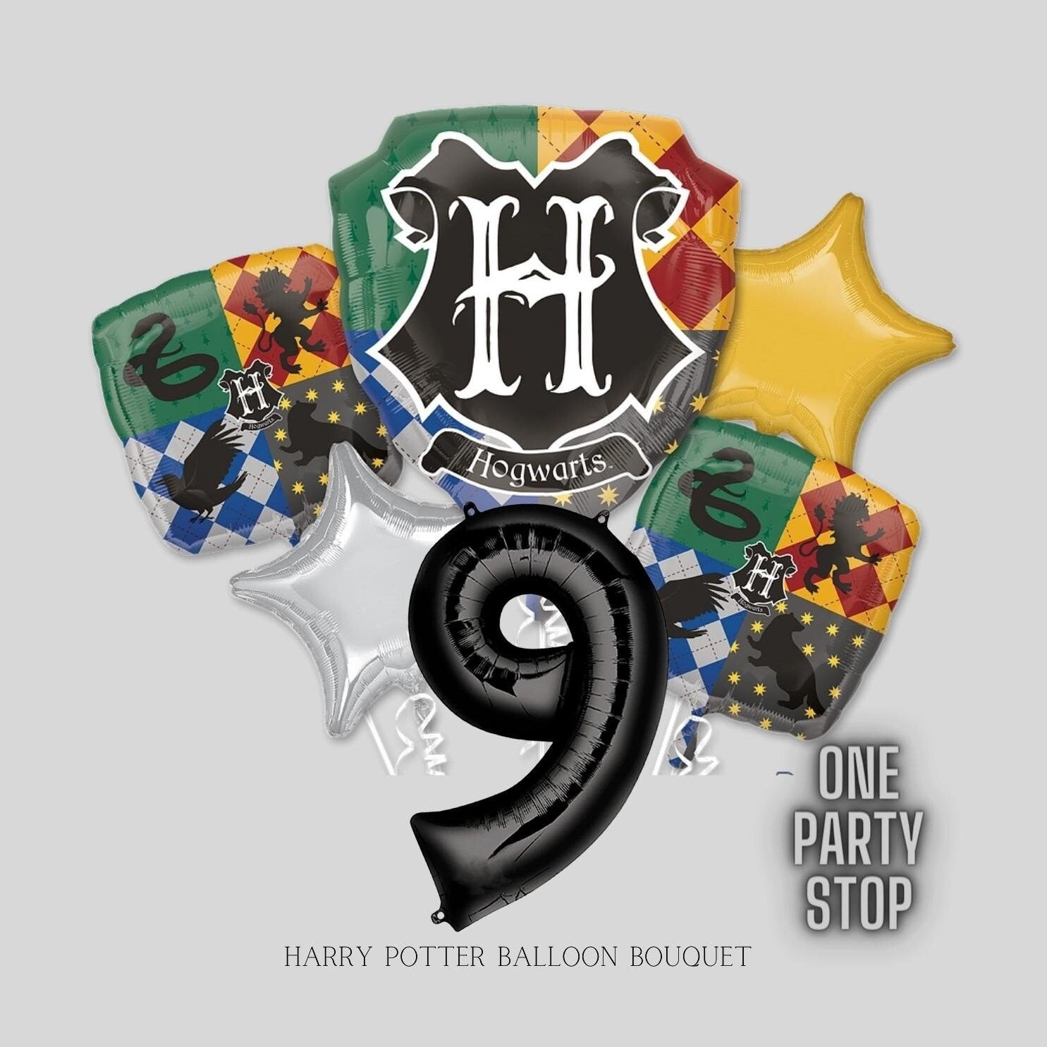 Wizard Hogwarts Balloons -Anagram Licensed | Harry Potter Decorations | Hogwarts balloons | Harry Potter birthday | Hogwarts | Wizard
