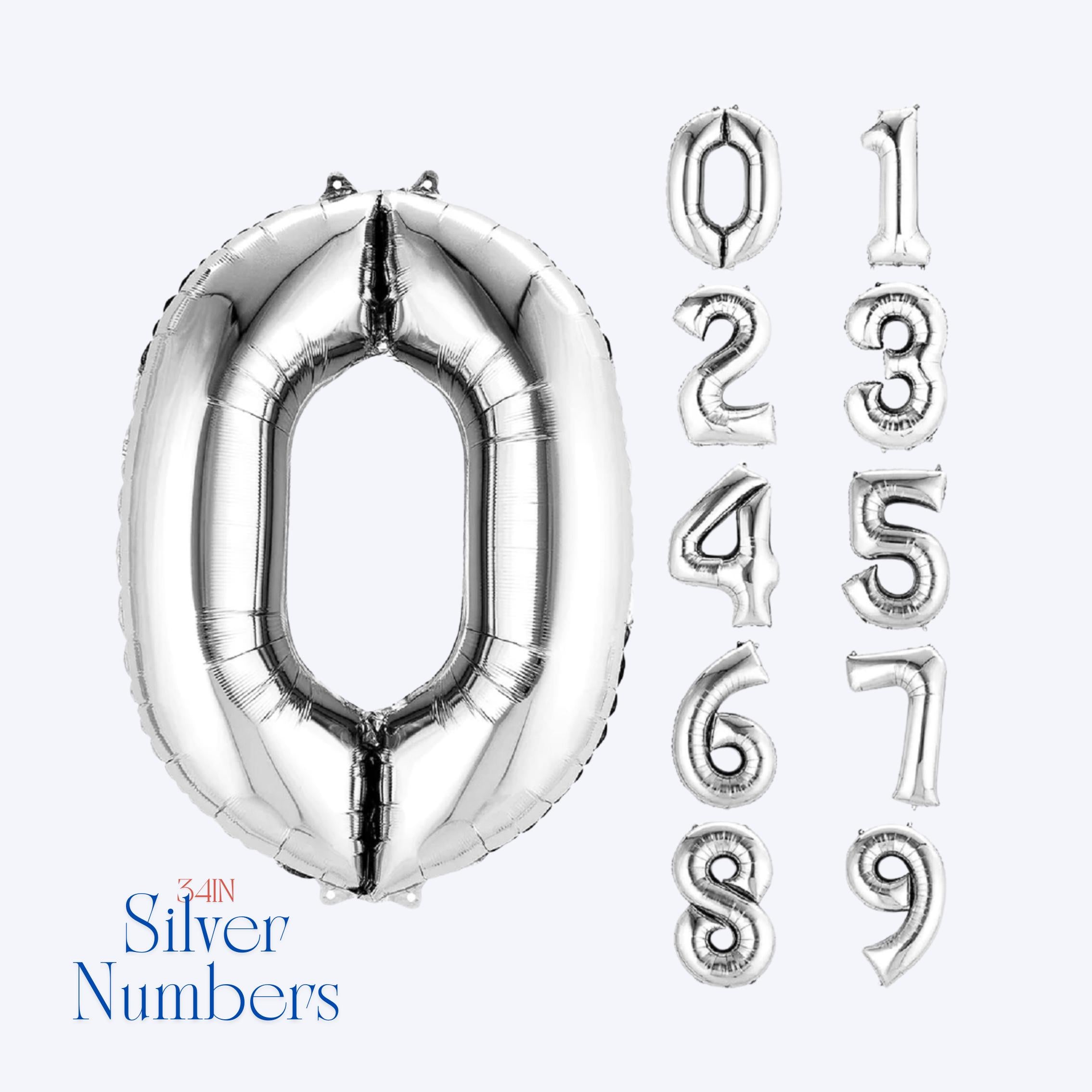 2025 Number Balloons: 34" Gold Foil Graduation Decor