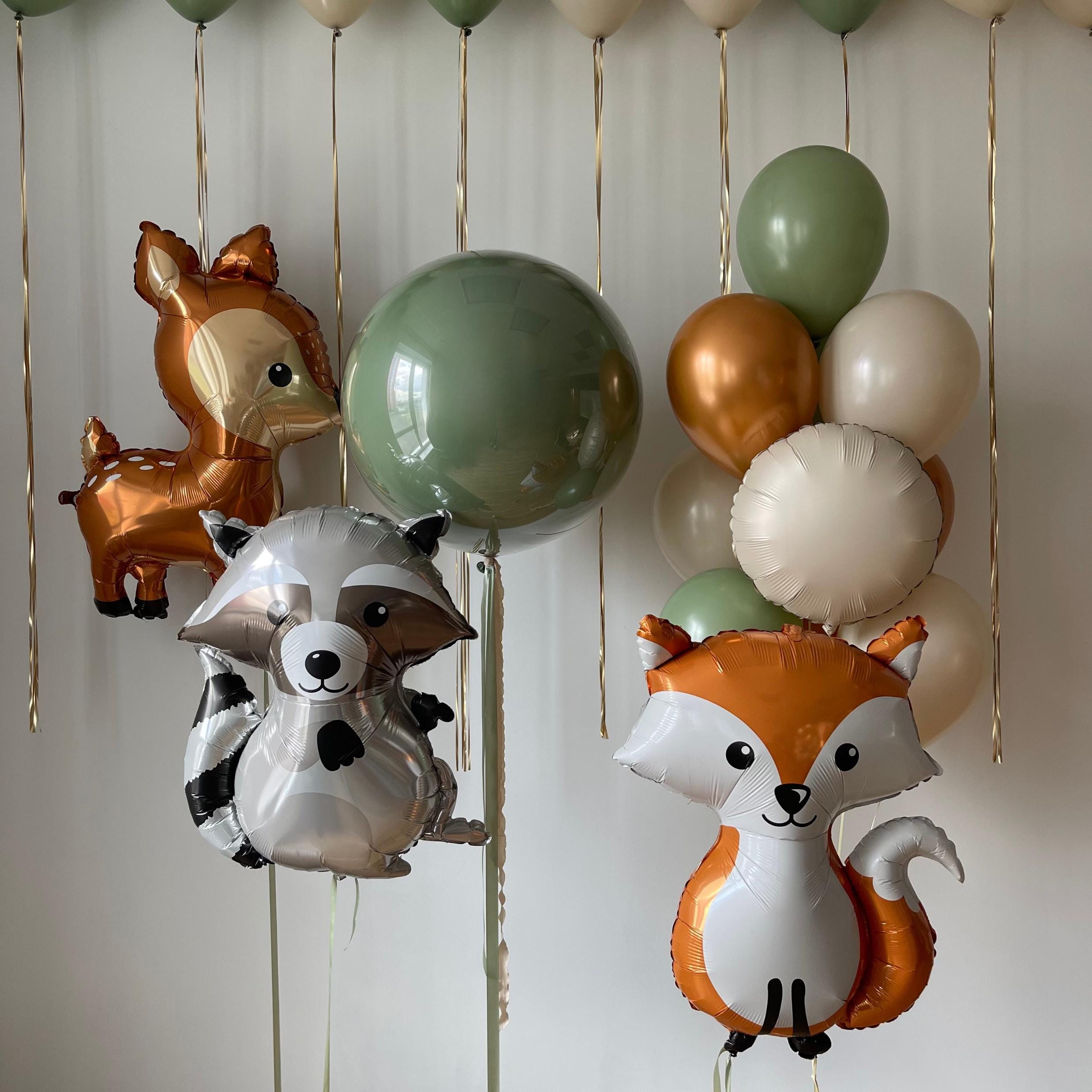 Woodland Animal Balloon Bouquet: Forest Theme Party Decor