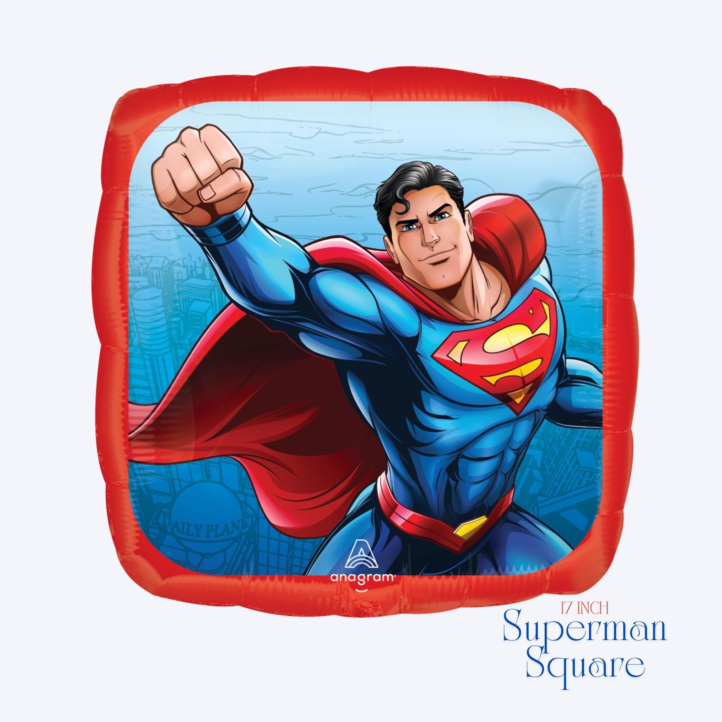 Superman Balloons - Anagram Licensed | Heros Birthday Party | Superhero Decorations | Boy birthday | Comics Party Supplies