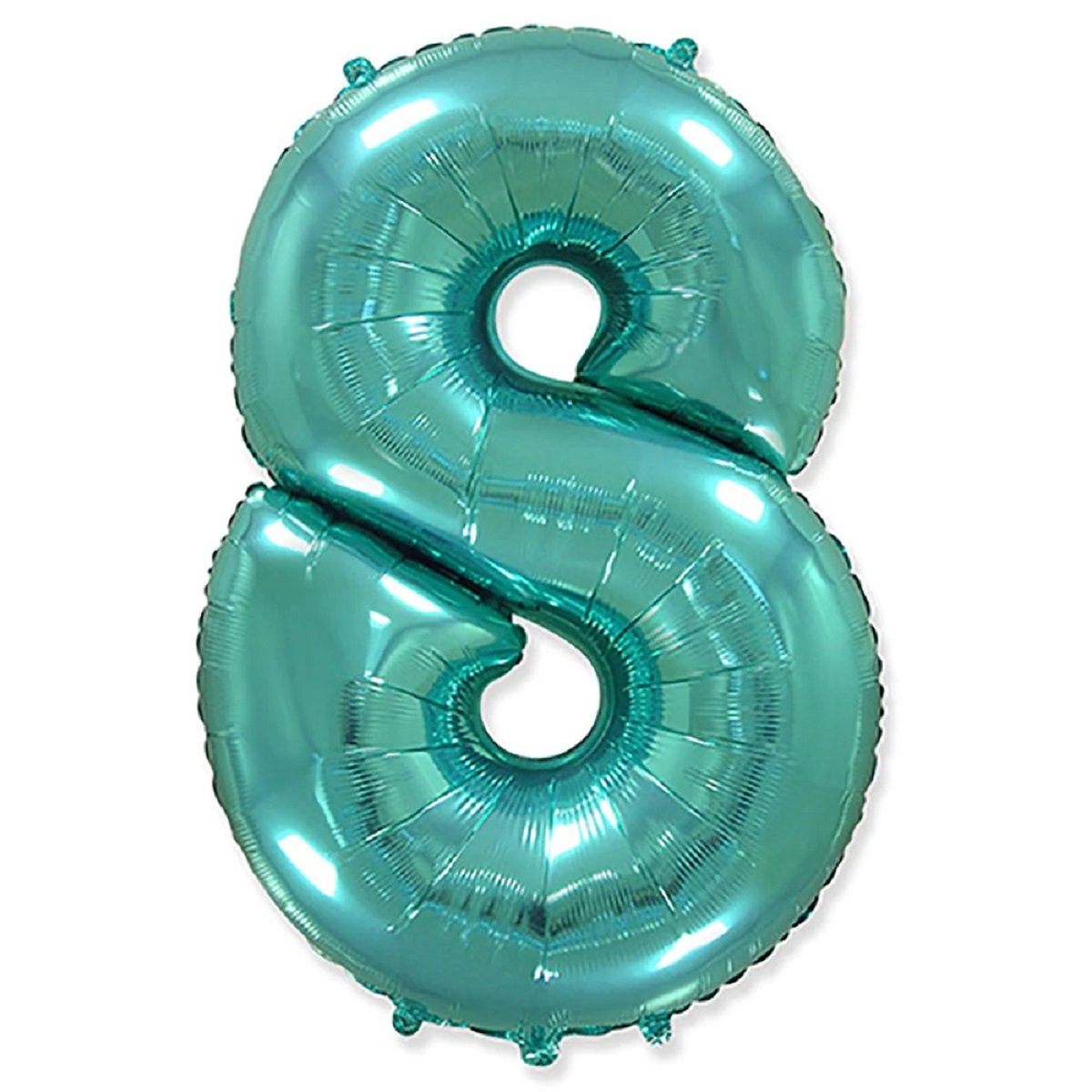Giant 42" Teal Number Foil Balloon: Birthday Party Decor