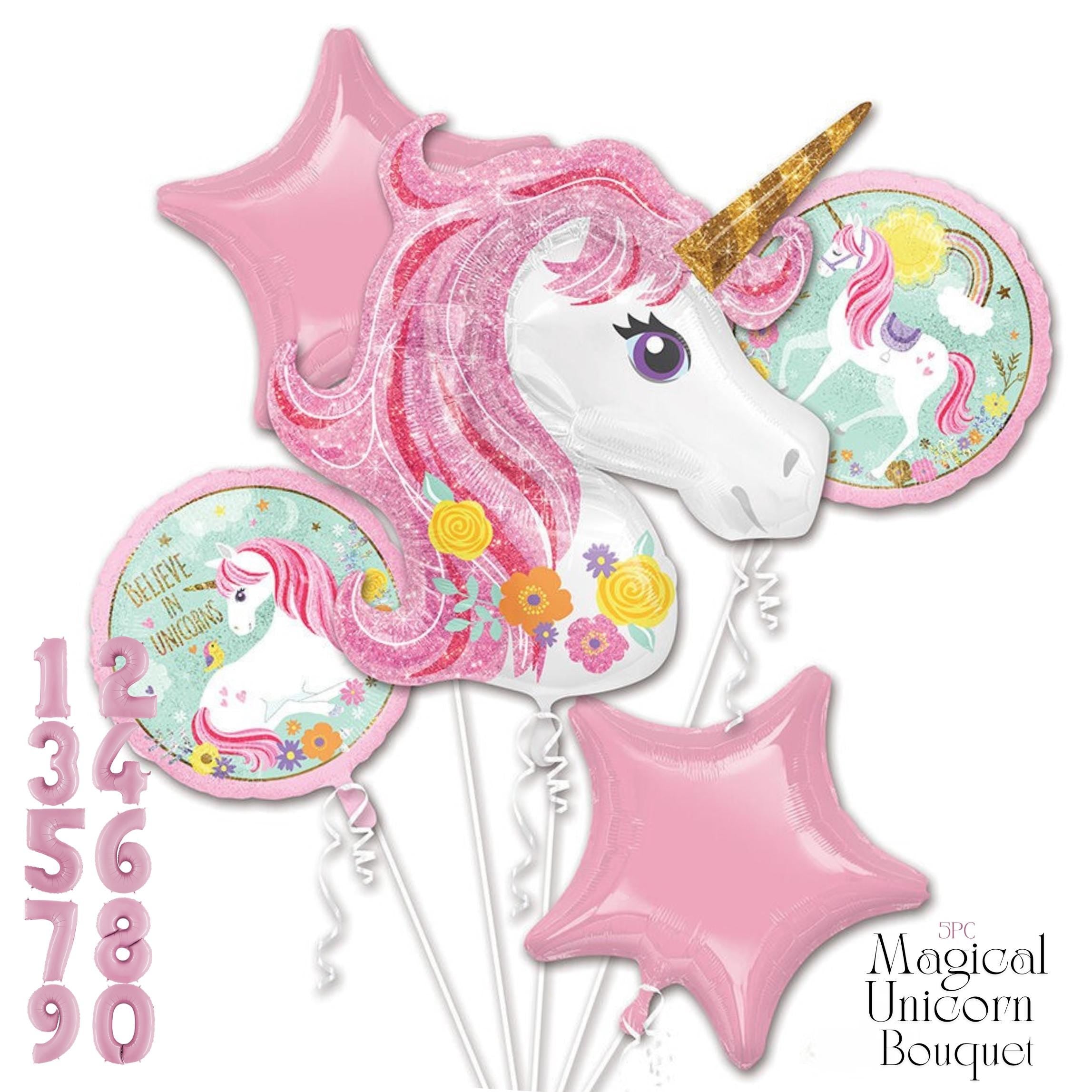 Rainbow Stacker Balloon: Unicorn Birthday Party Decorations