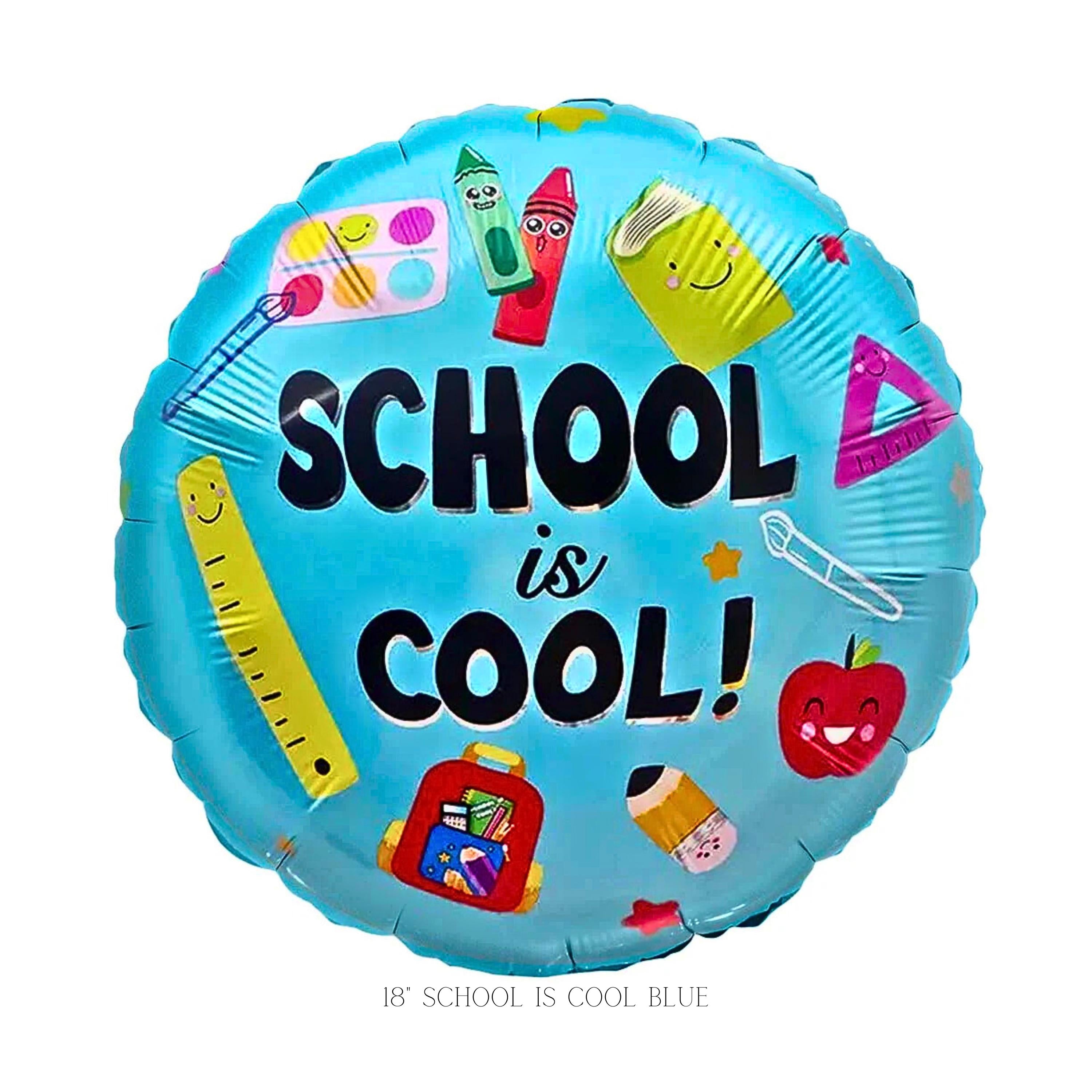 Back to School Balloon Set: Apple, Bus, & Party Decor