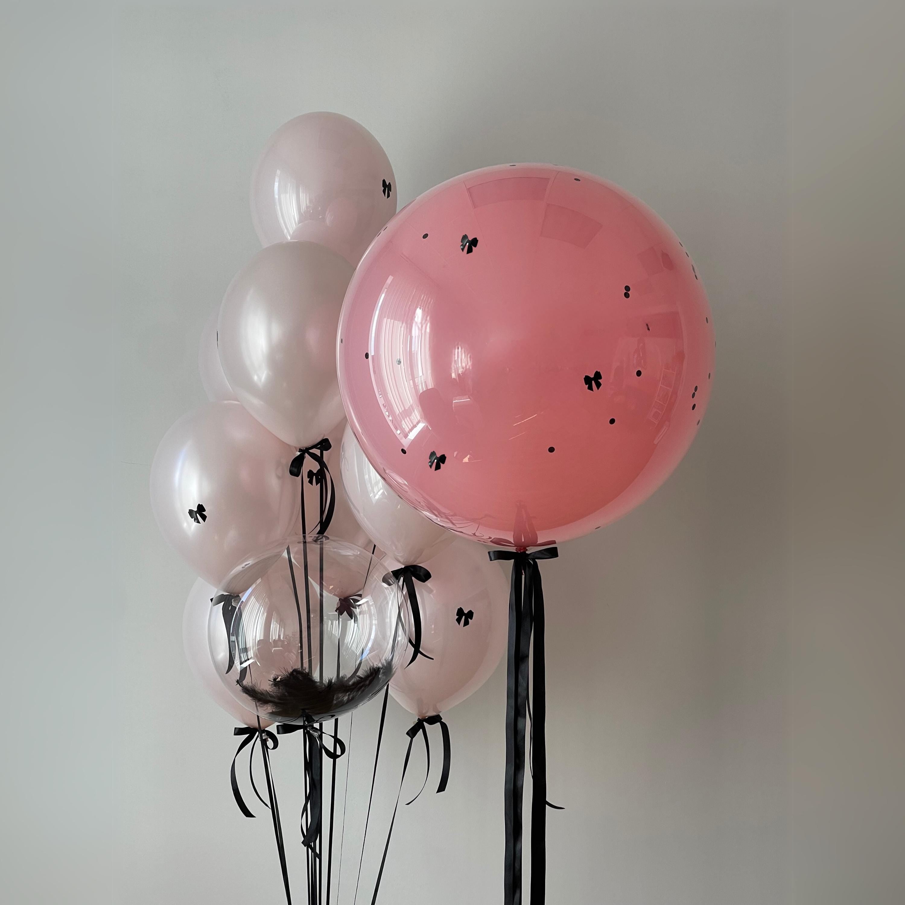 Coquette Bow Balloon Bouquet: Pink Birthday Party Decor