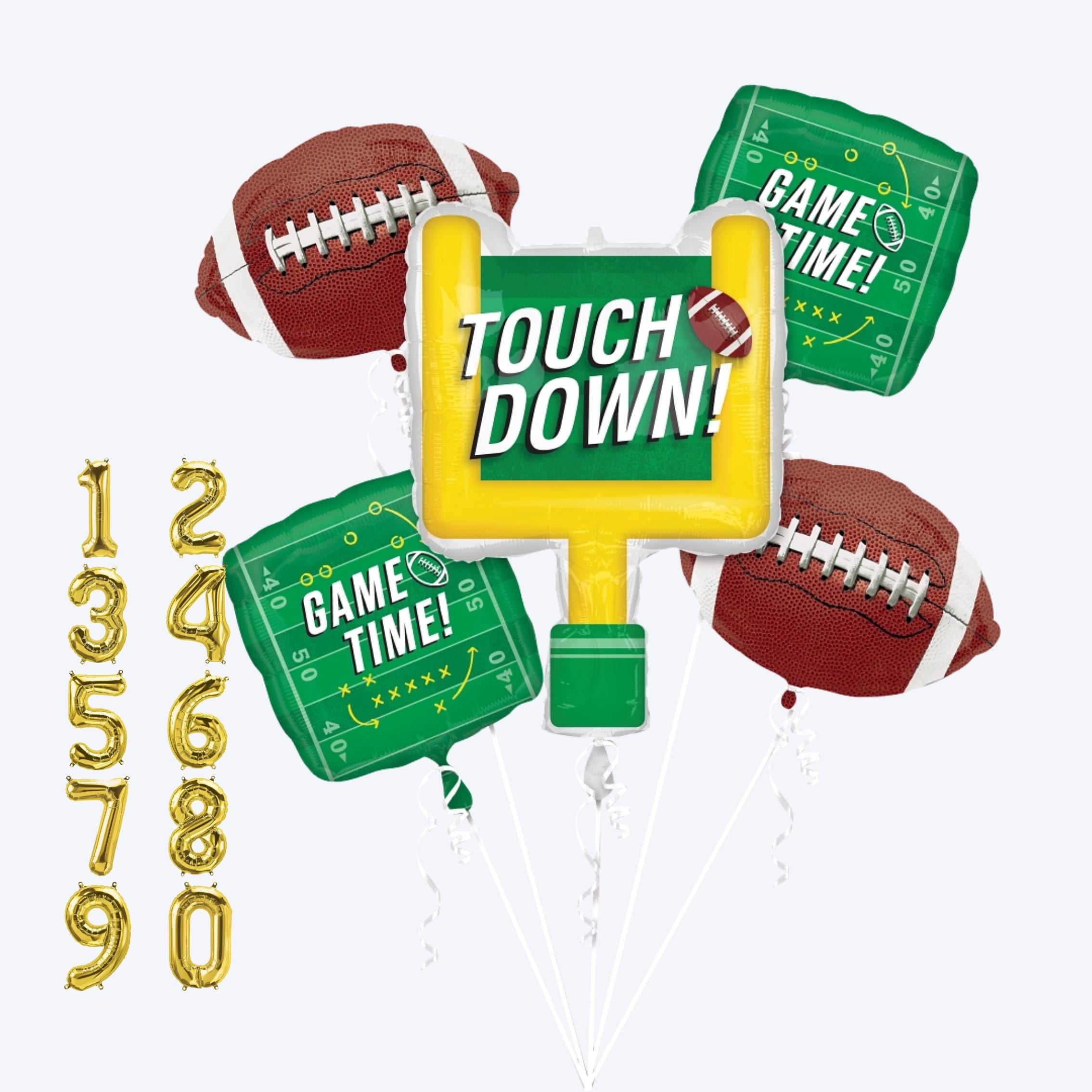 Touchdown Football Balloon Bouquet: Game Day Party Decor