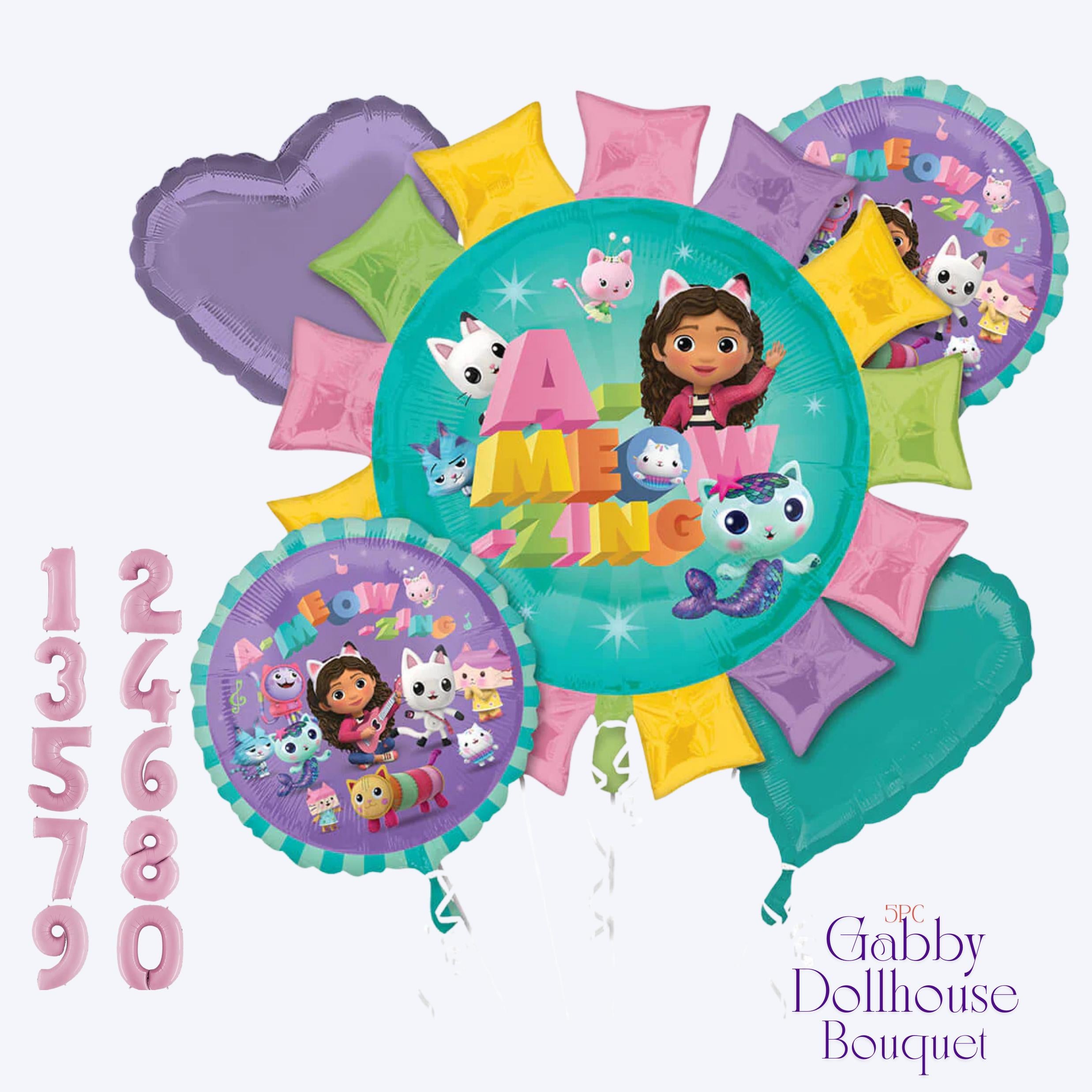 Gabby's Dollhouse Balloon - Anagram Licensed | Gabby Dollhouse decorations | Gabby Dollhouse Backdrop | Gabby's Dollhouse party | Pawtastic