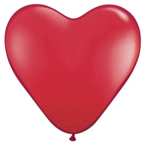 11 inch HEARTS - RUBY RED