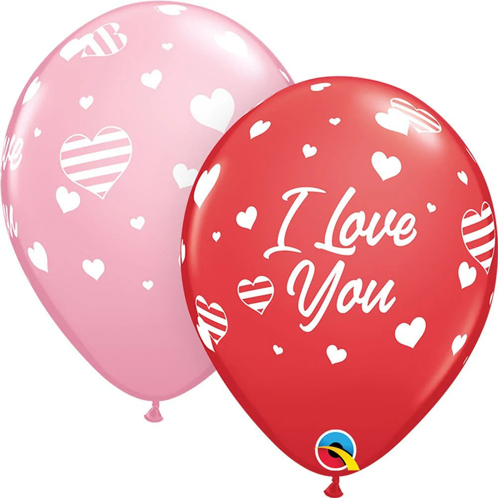 23 inch OMBRE LOVE YOU HEART HOLOGRAPHIC