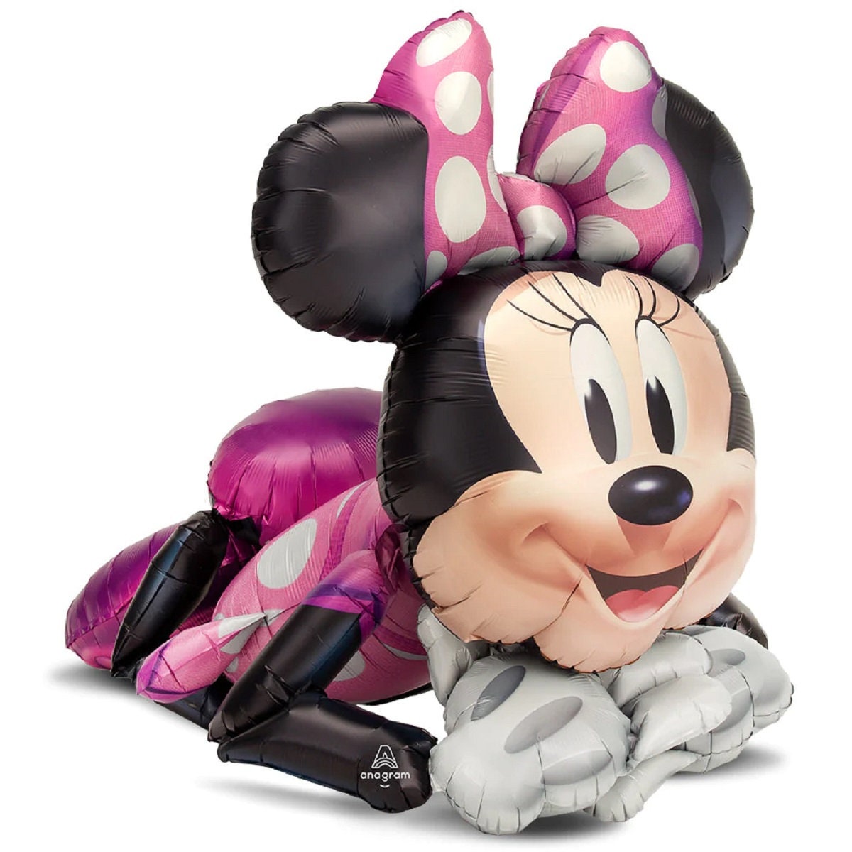 Minnie Mousse Balloon Bouquet, 5pc - Anagram Licensed | Minnie Mouse Birthday | Minnie Mouse decorations | Toddler Birthday | Pink Birthday