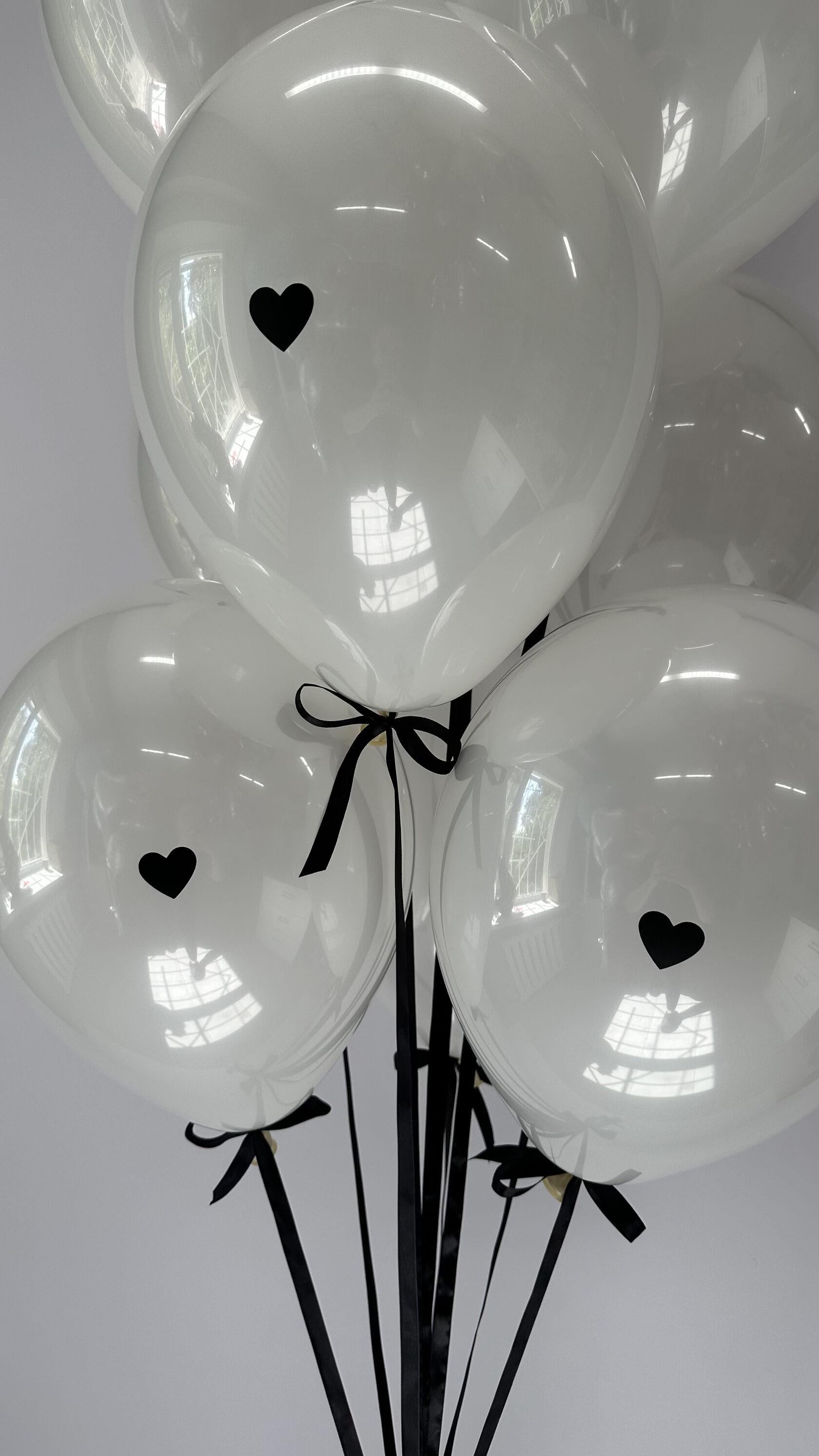 Coquette Heart Balloons: White Parisian Party Decor