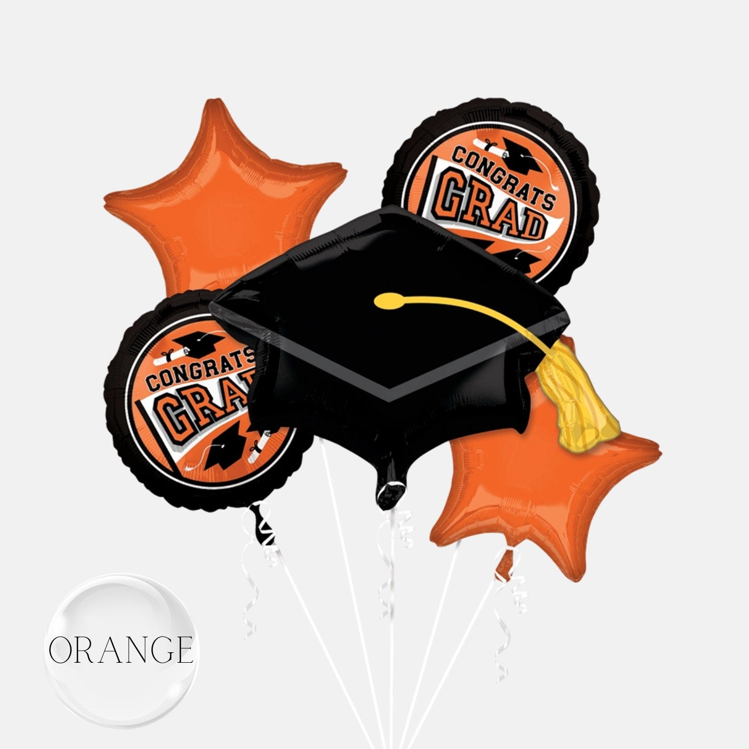 School Colors Graduation Balloons: Mylar Foil Party Decor - Made in USA