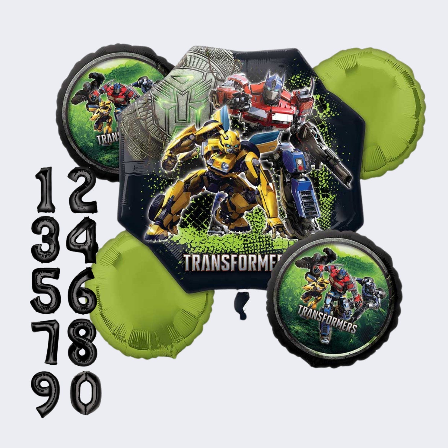 Transformers Balloon Bouquet: Licensed Birthday Party Decorations
