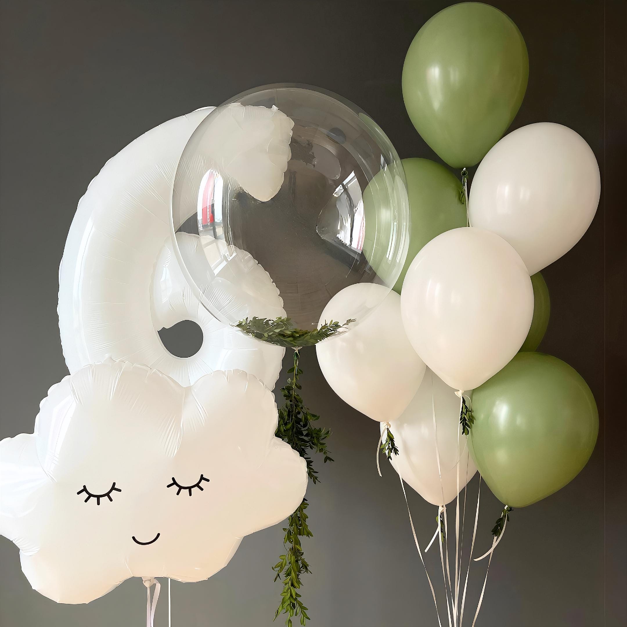Sage Green Balloon Garland Kit: Baby Shower Birthday Party Decor