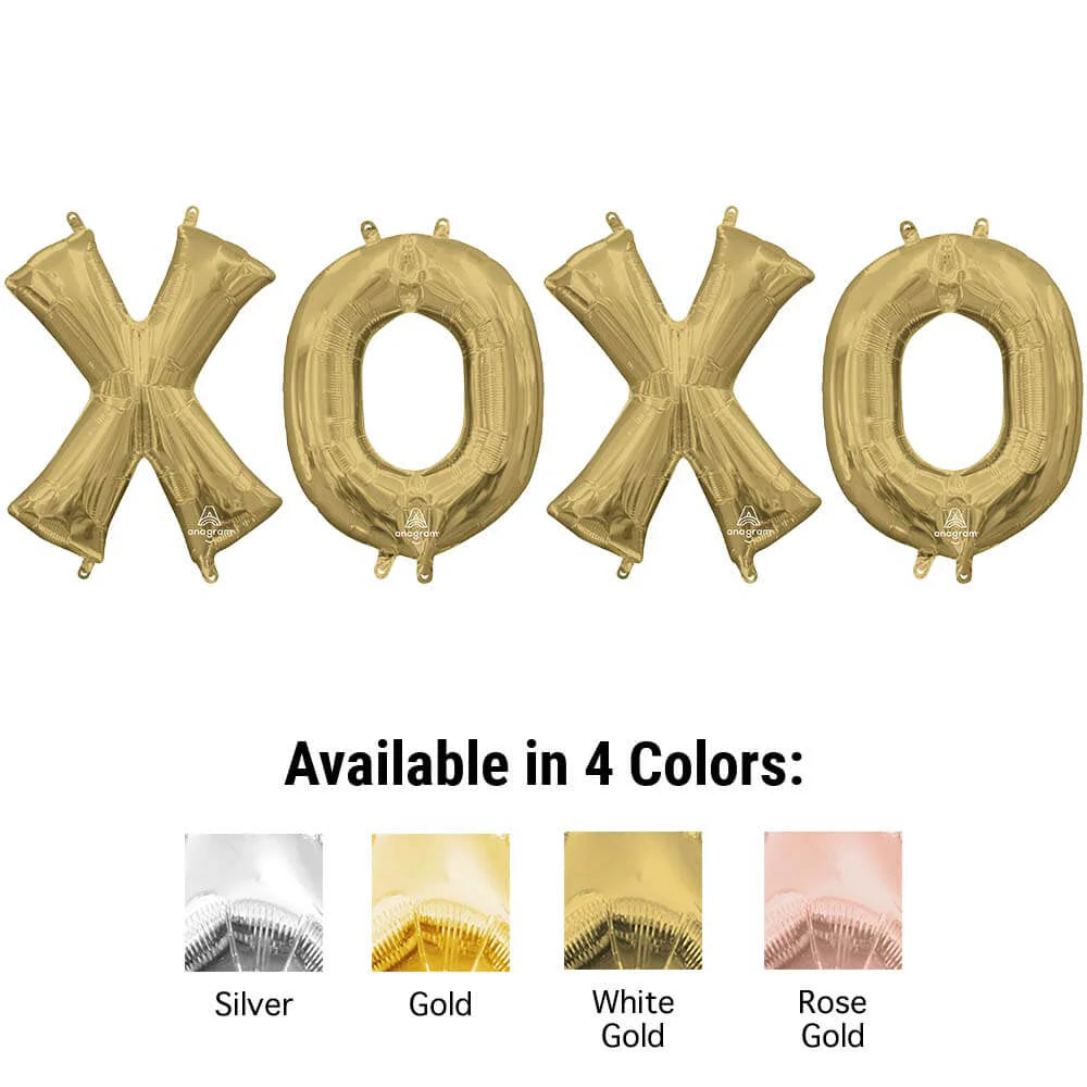 16 inch XOXO - ANAGRAM LETTERS KIT (AIR-FILL ONLY)