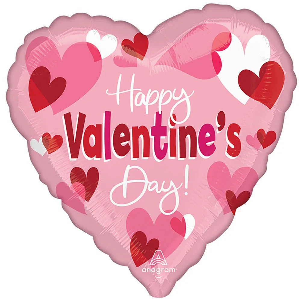 17 inch HAPPY VALENTINE'S DAY PLAYFUL HEARTS