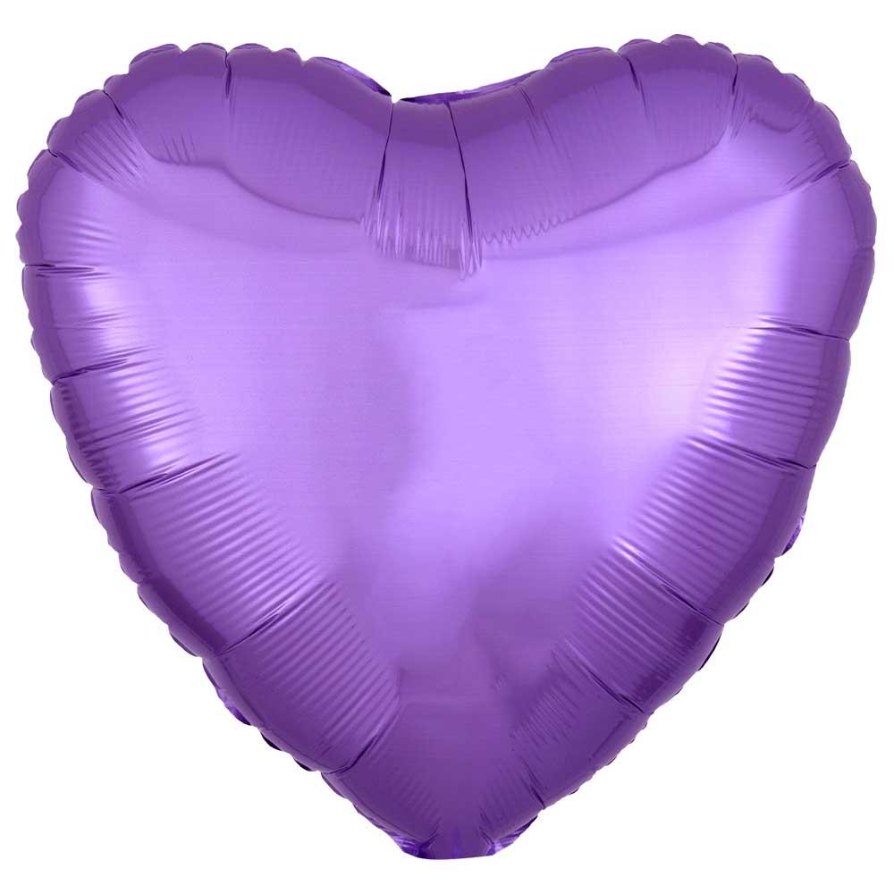 17 inch HEART - PEARL LAVENDER