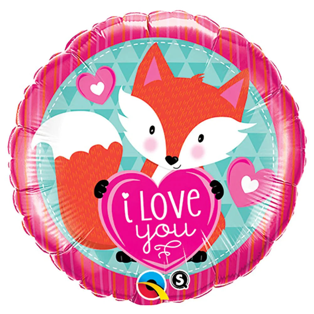 18 inch LOVE YOU FOXY HEART