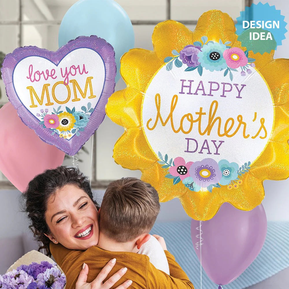 18 inch LOVE YOU MOM FLOWERS