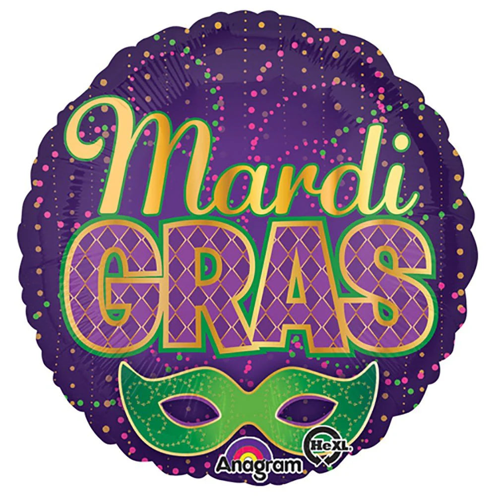 18 inch MARDI GRAS CONFETTI