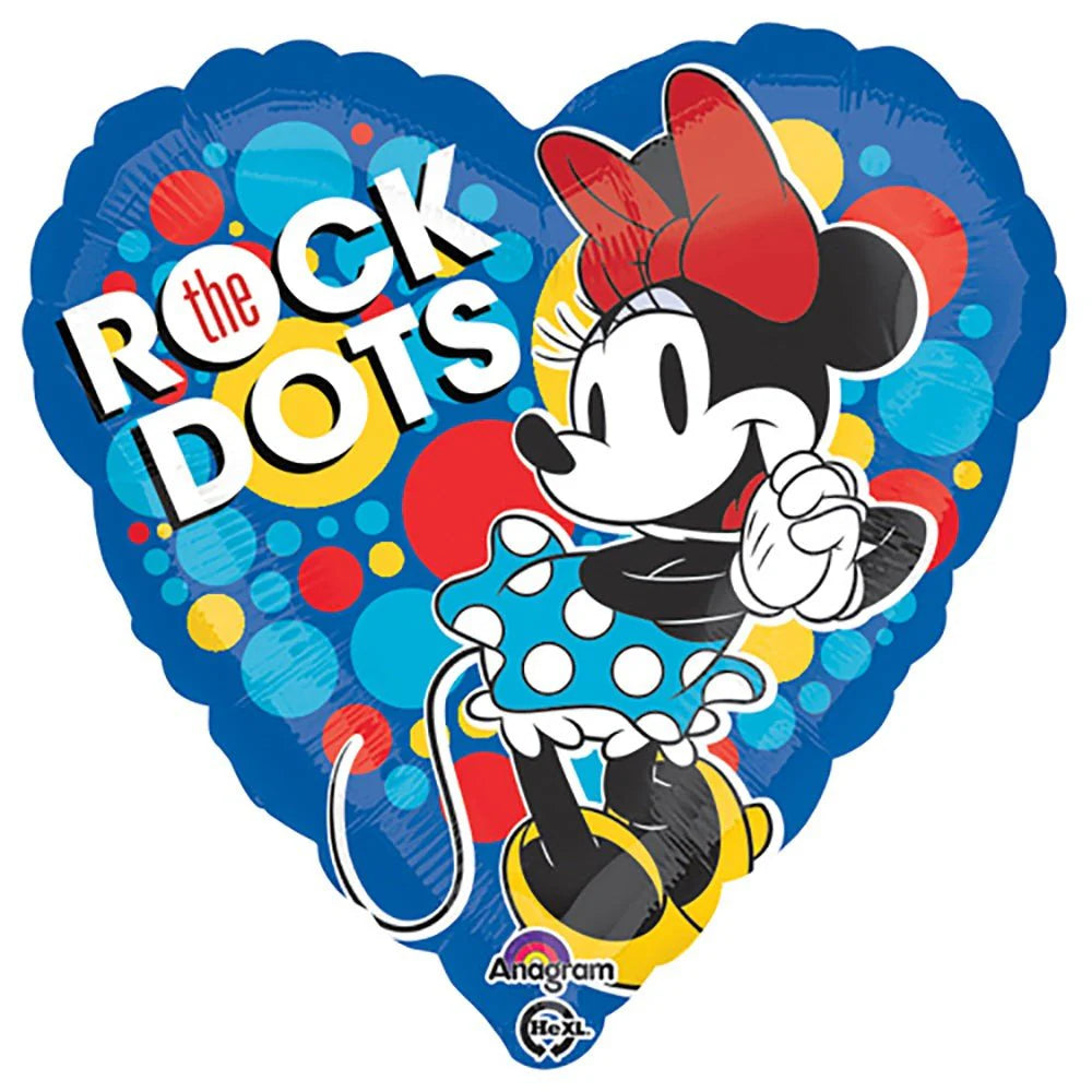 18 inch MINNIE ROCK THE DOTS