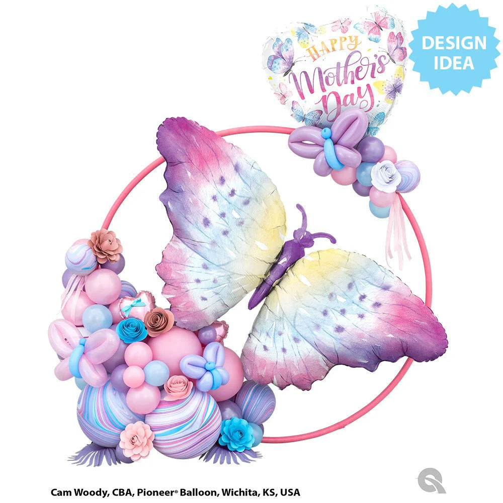 18 inch MOTHER'S DAY WATERCOLOR BUTTERFLIES
