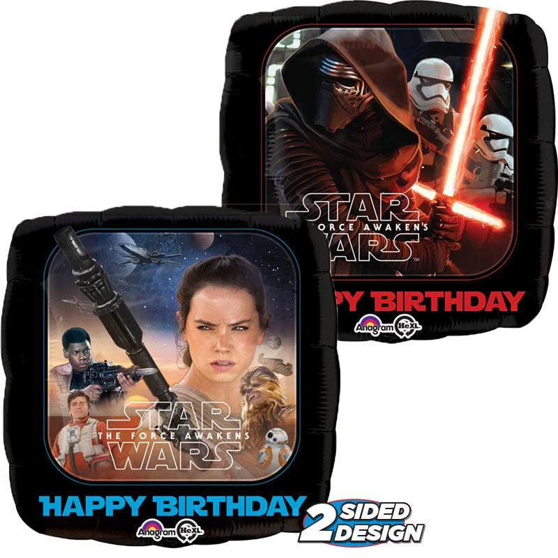 18 inch STAR WARS THE FORCE AWAKENS HAPPY BIRTHDAY