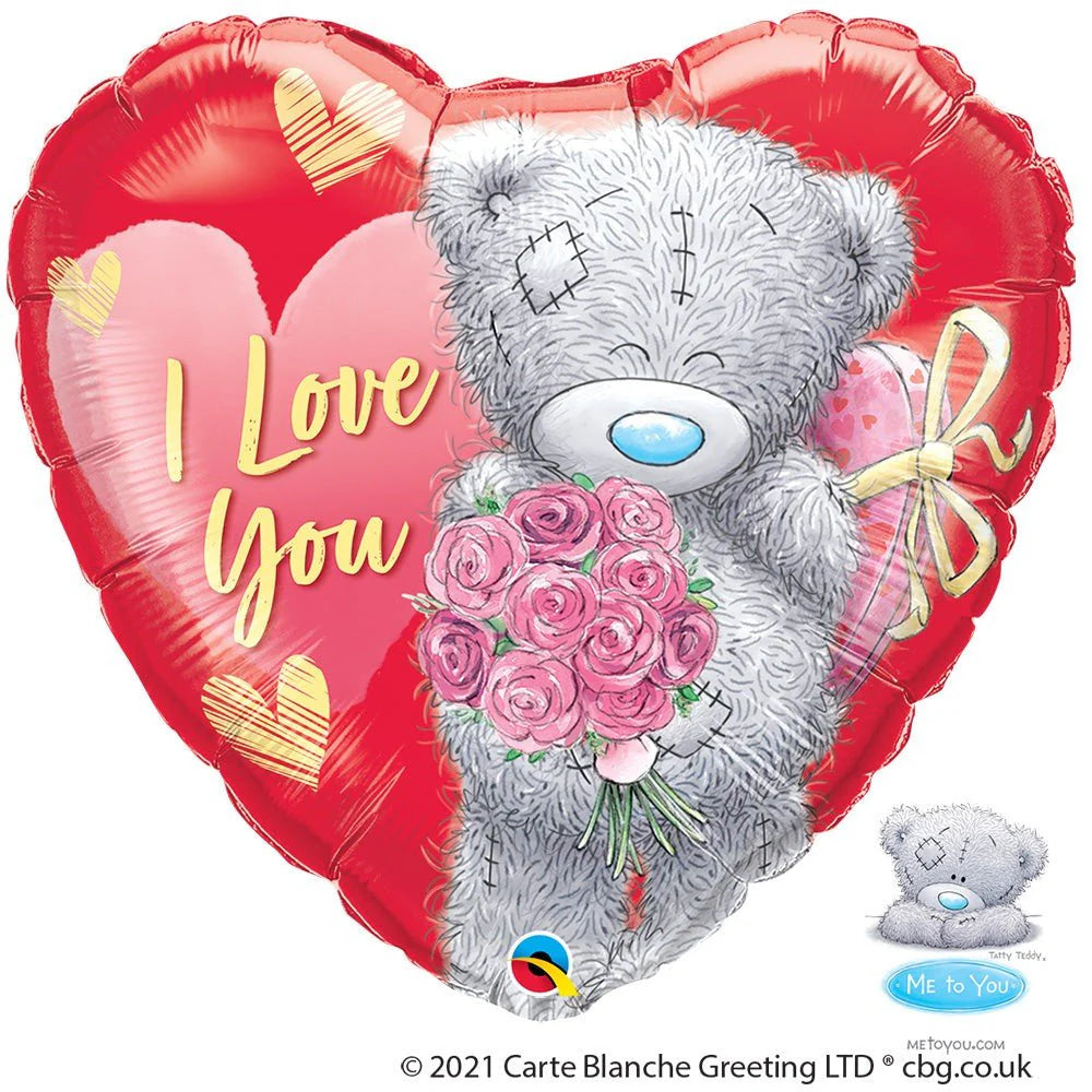 18 inch TATTY TEDDY I LOVE YOU BOUQUET