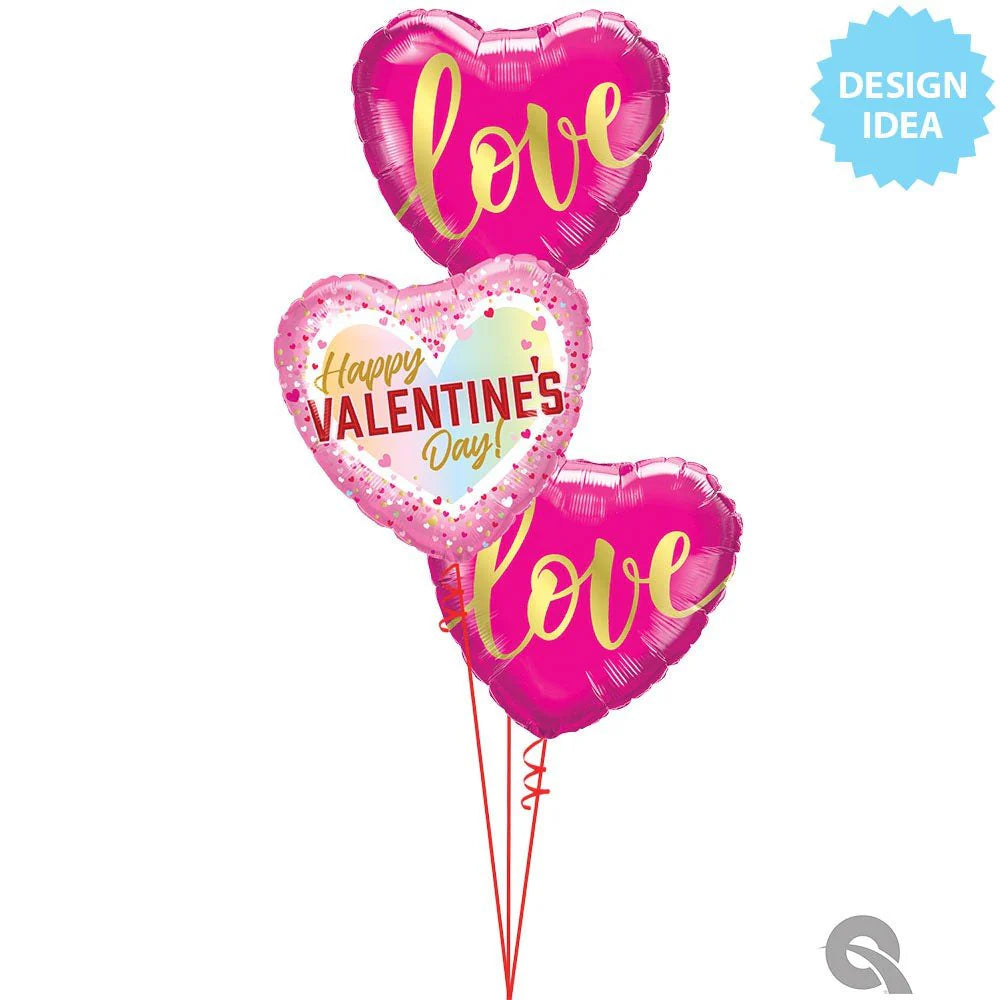 18 inch VALENTINE'S CONFETTI OMBRE