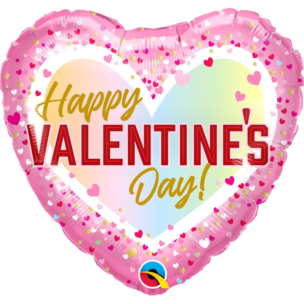 18 inch VALENTINE'S CONFETTI OMBRE