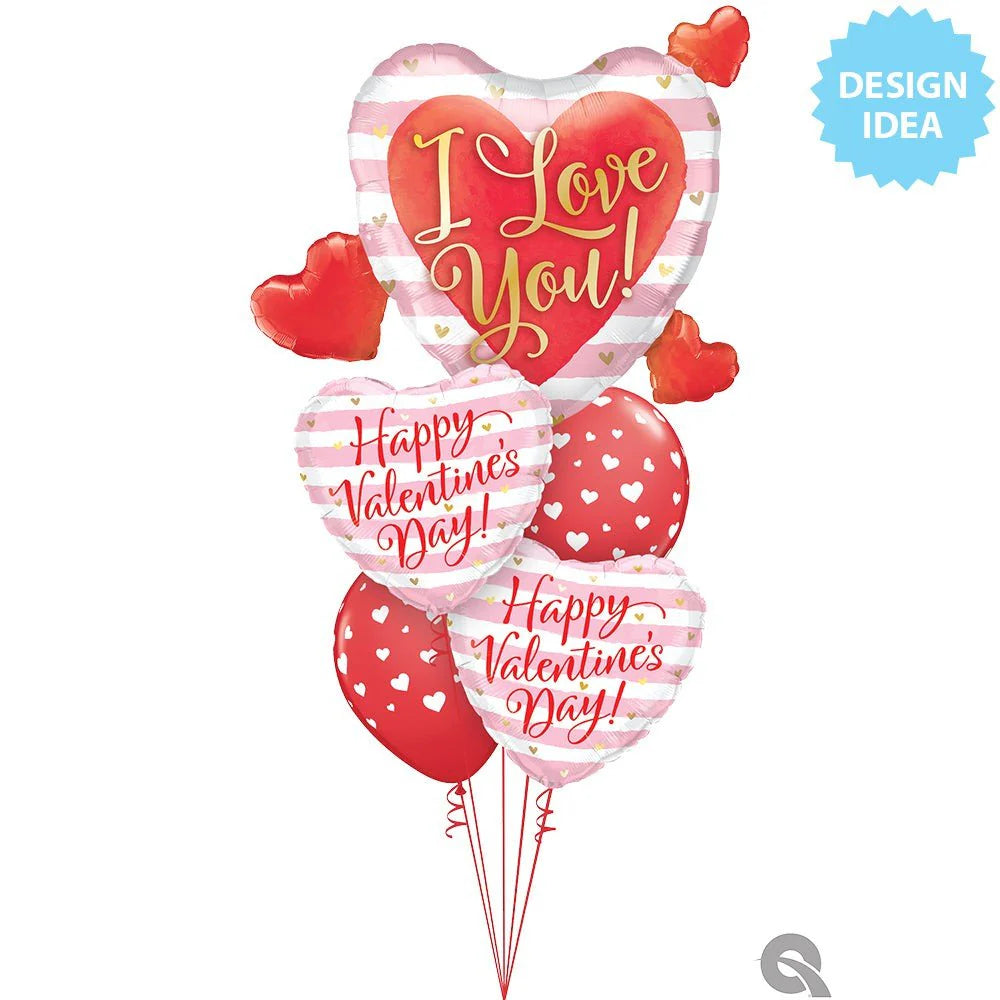 18 inch VALENTINE'S PINK STRIPES
