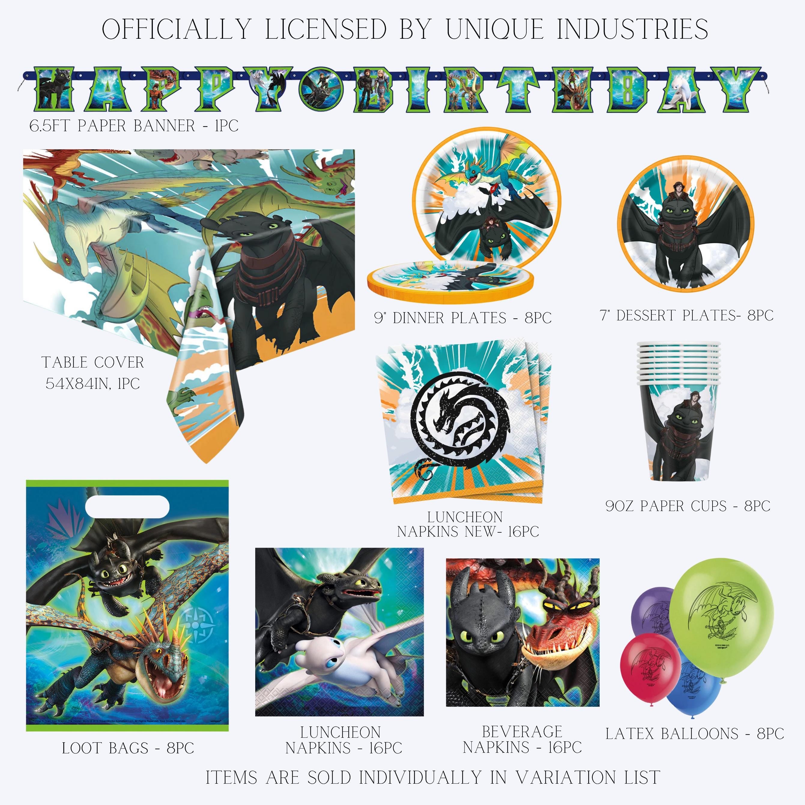 How to Train Your Dragon Party Supplies