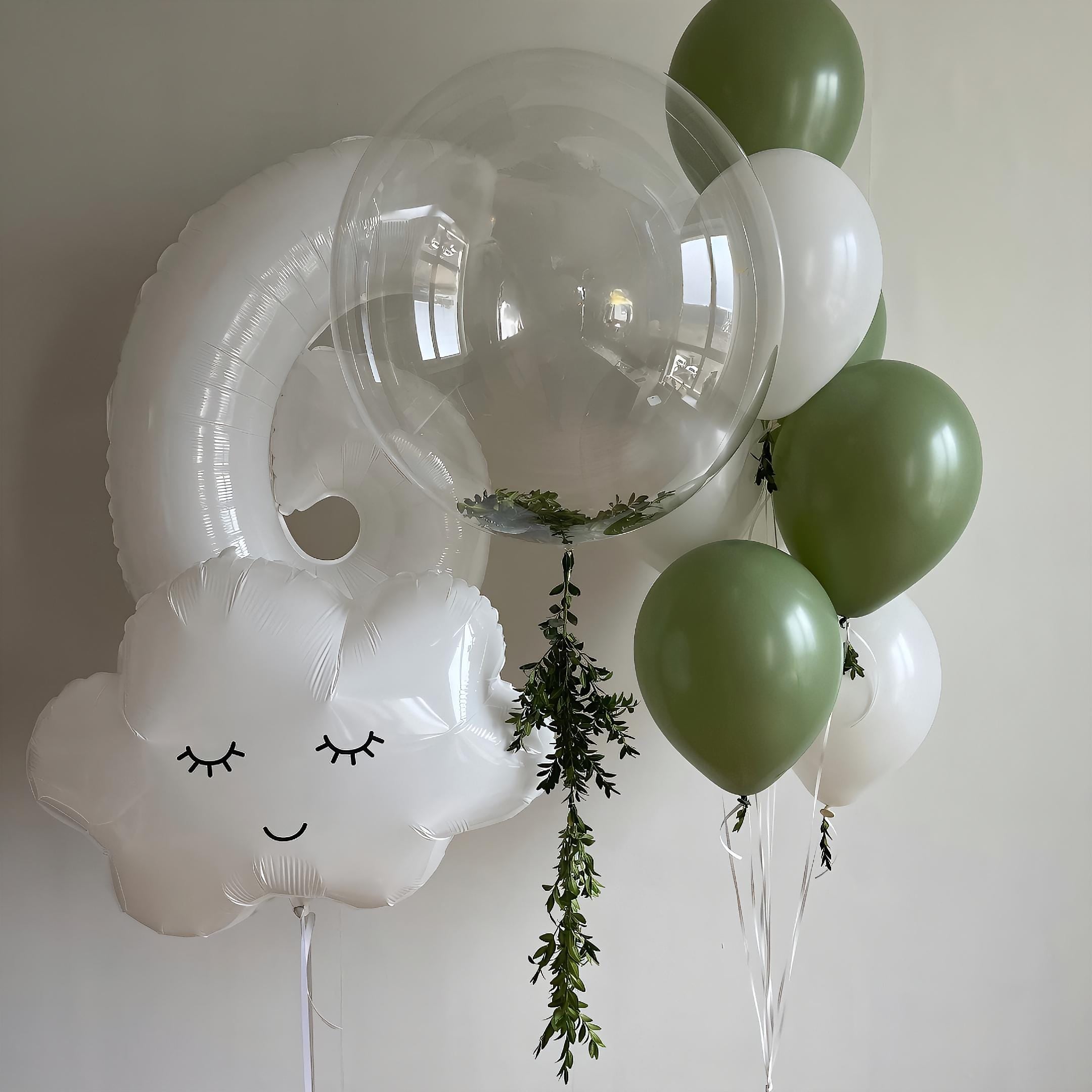 Sage Green Balloon Garland Kit: Baby Shower Birthday Party Decor