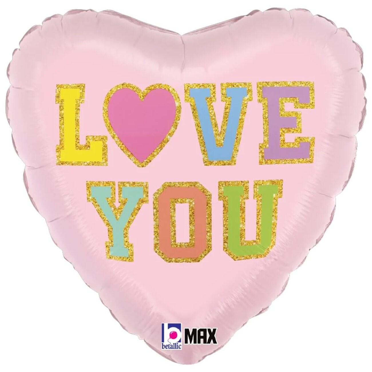 Valentine's Day Foil Balloon Bouquet: Pastel Message Hearts