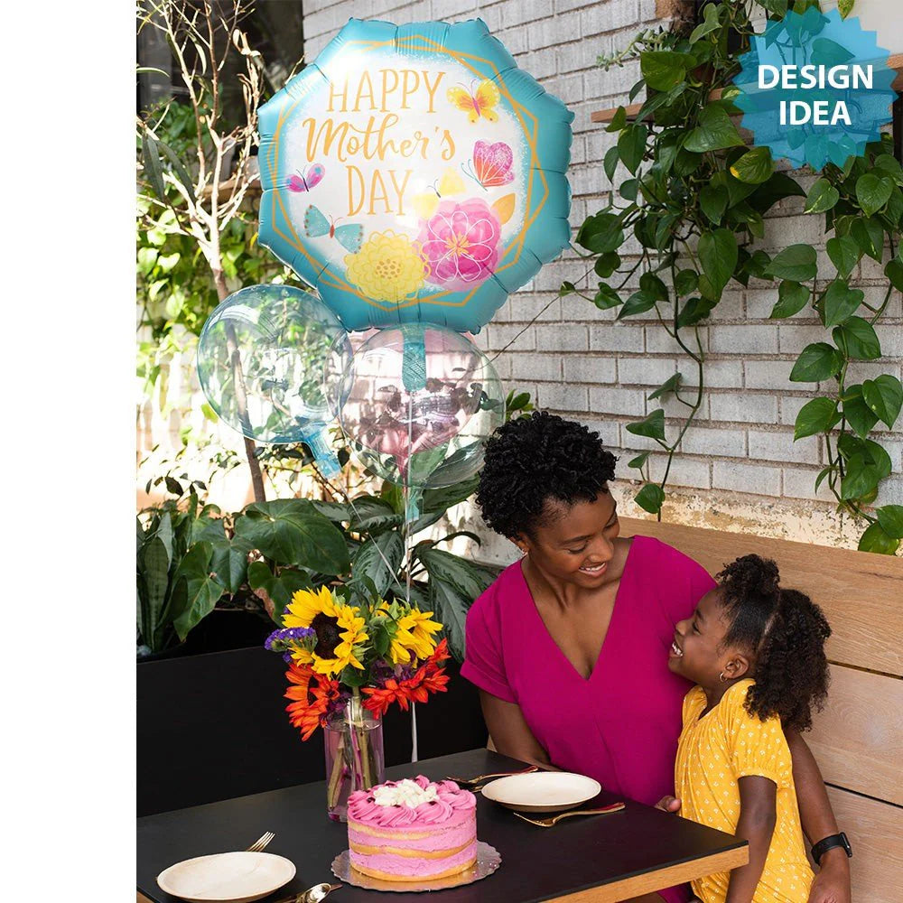 22 inch HAPPY MOTHER'S DAY GOLD TRIM OCTAGON