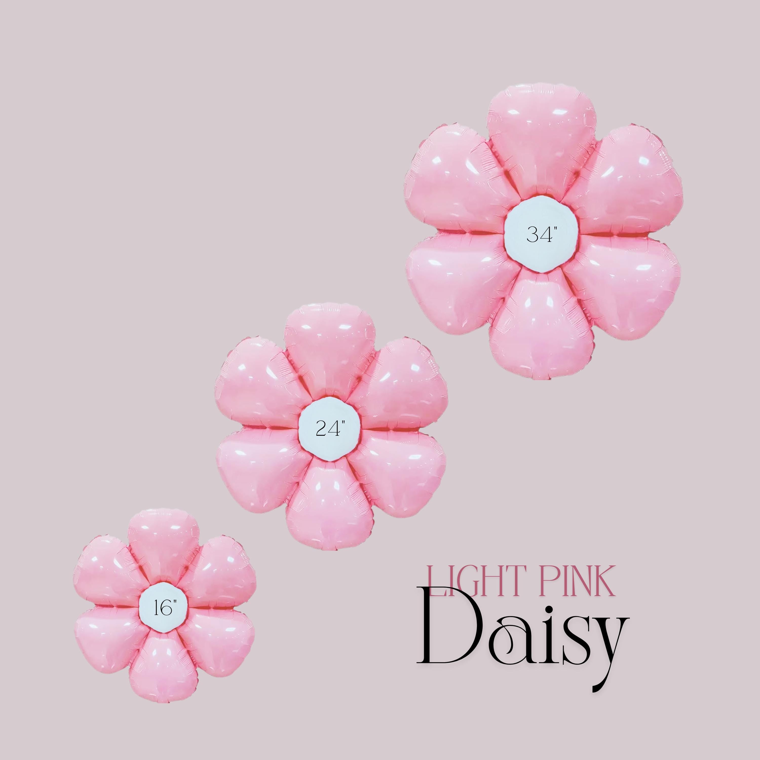 White Daisy Mylar Balloon: Groovy Party Decor